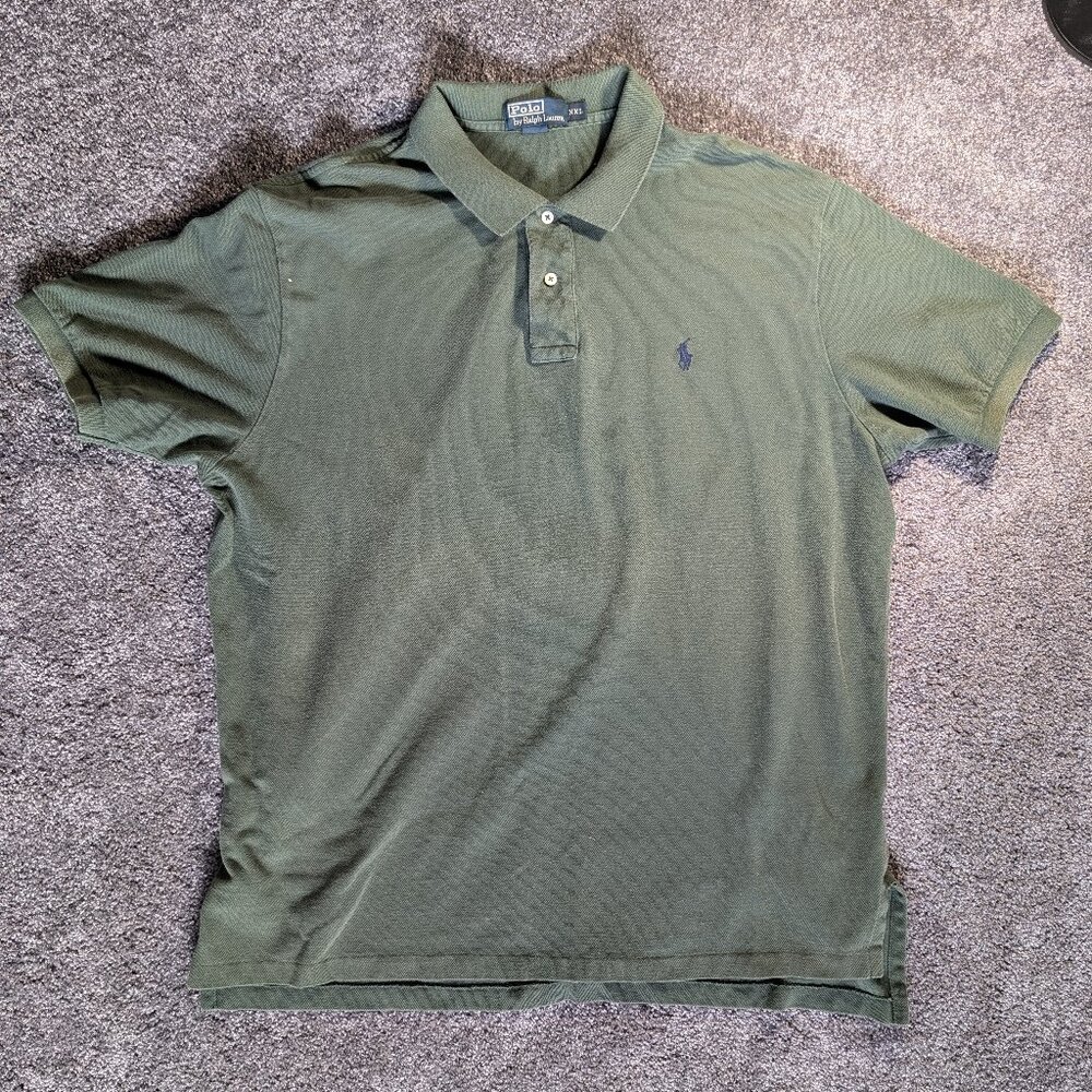 Vintage Early 2000s Polo Ralph Lauren Classic Fit Polo• XXL • Sun-Kissed Fading